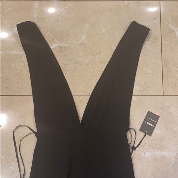 Forever 21 Black ribbed maxi dress size small - Picture 3 of 5